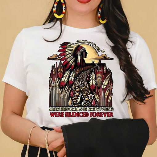 Trail Of Tears - Where Thousands Of Native Voices Were Silenced Forever Unisex T-Shirt/Hoodie/Sweatshirt